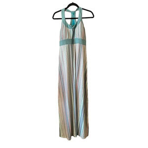 Prana Blue Halter Sundress Resort Wear